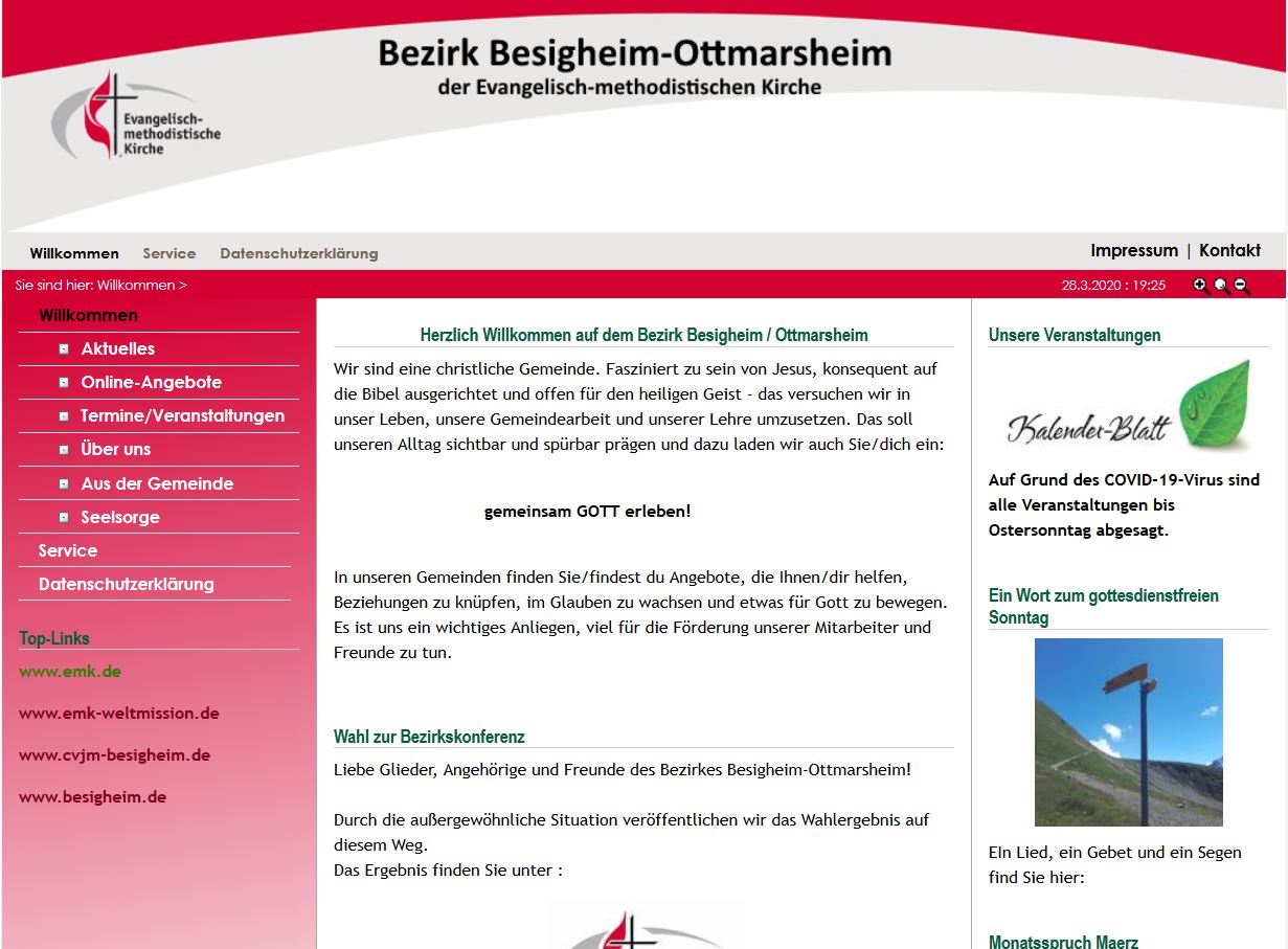 Webdesign EmK Besigheim.de